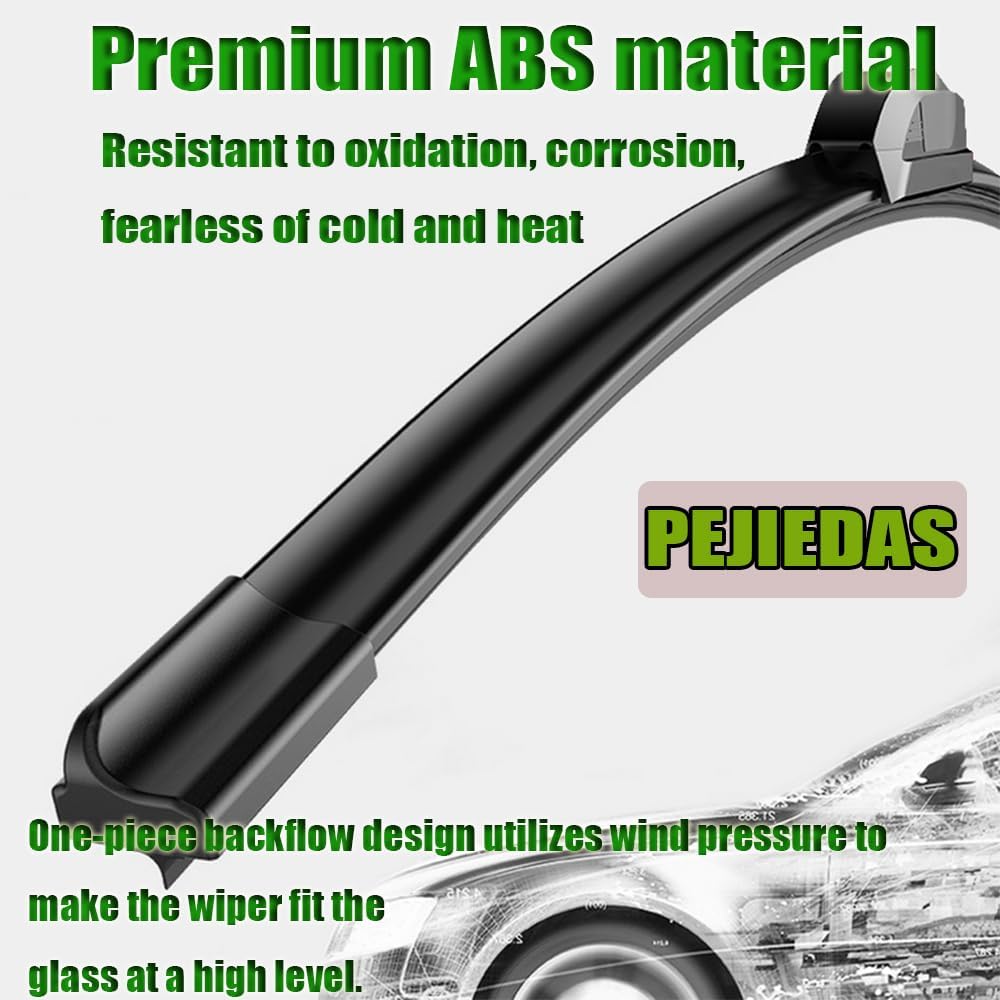 OEM Quality Front Wiper Blades, Replacement for 2007-2017 Jeep Patriot/2005-2013 Chevrolet Corvette, OE Original Style (21 Inch + 21 Inch Front Wiper Blades)