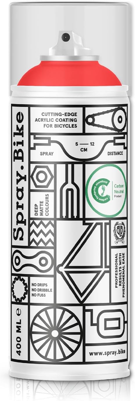 Spray.Bike Spray Paint | Designed Mainly for Bicycles | Multi-Use Acrylic Spray Paint for Metal, Plastic | High Coverage Bike Paint, 400ml