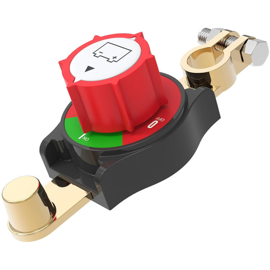 Top Post Battery Disconnect Switch On/Off 275A 12-48V Battery Power Cut Off Switch for Car Vehicle RV and Boat