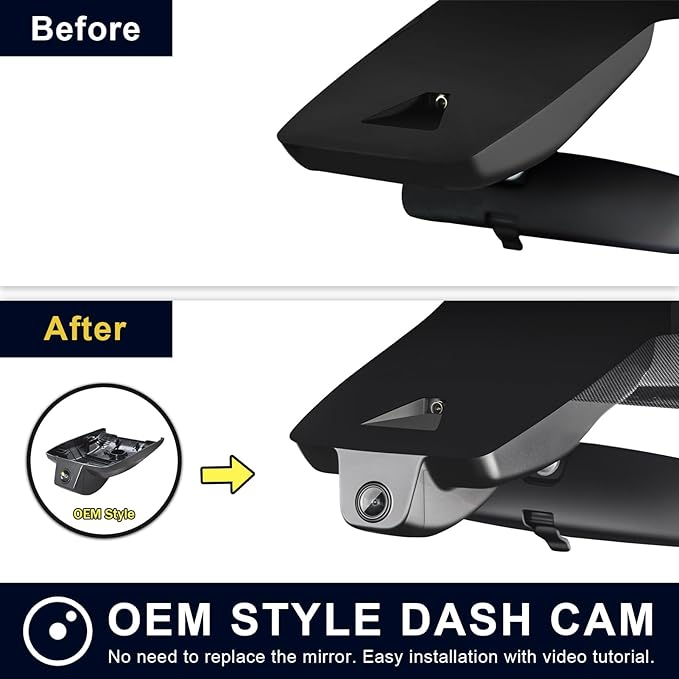 mangoal 4K Dash Cam Custom fit for Toyota Corolla Cross & Corolla Cross Hybrid 2022 (Model B), LE L XLE, Integrated OEM Look, 2160P UHD Video, Built-in WiFi & APP, Loop Recording,Easy to Install