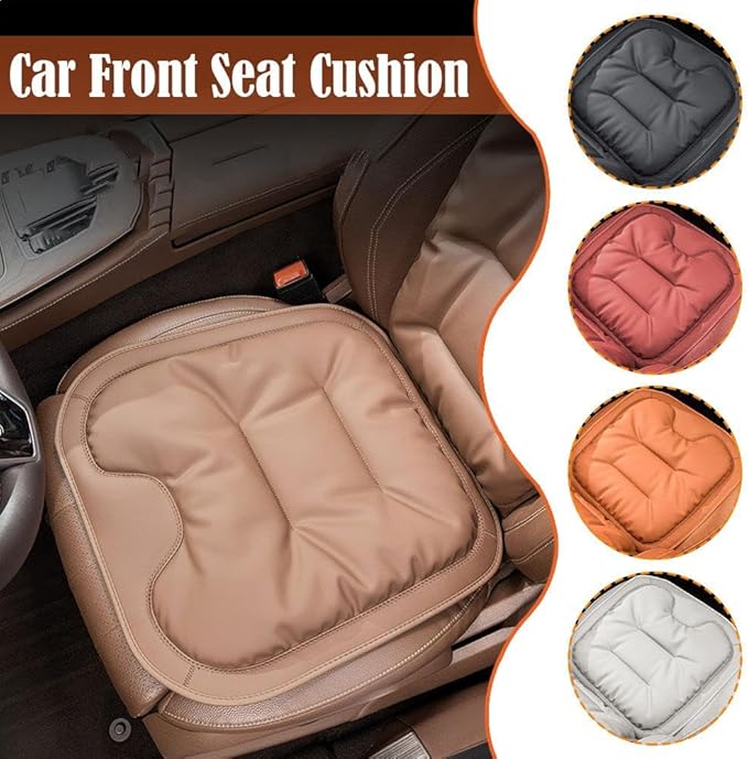 Car Seat Cushion, Livena Custom Pain Relief Car Seat Cushion, Soft Comfortable and Supportive Pad, Memory Foam Seat Pad for Car, Office Or Home Chair