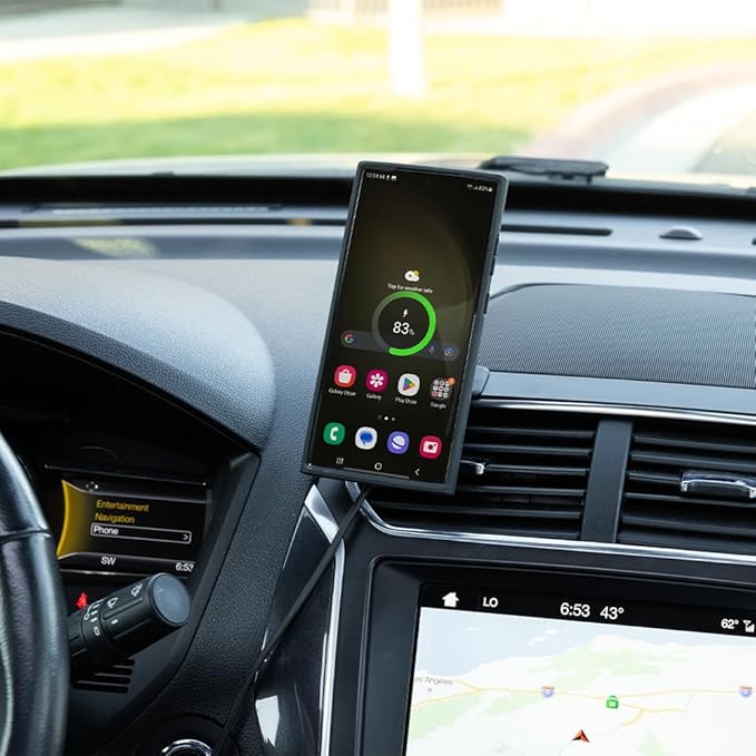 Quad Lock Adhesive Dashboard/Console Car Phone Holder Kit with MAG Wireless Charging Head V2 and MAG Phone Case for iPhone 13 Pro