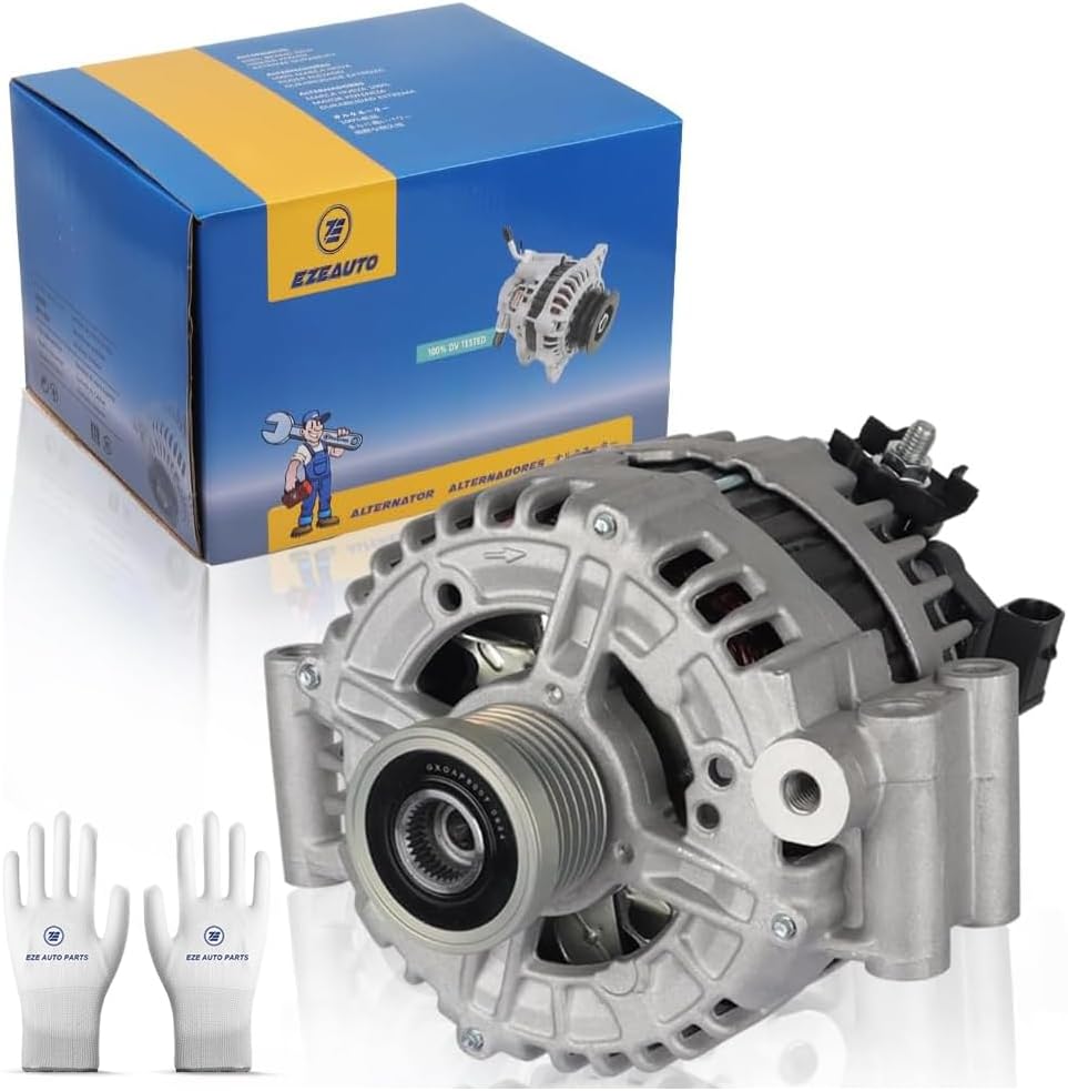 EzeXpreze Alternator for BMW 128i 2008-2013, 328i 2007-2013, 328i xDrive 2007-2008, 328xi 2008-2010, 528i 2009-2010, 528i xDrive 2008, 528xi 2007-2010 X3 X5, 3.0L L6, OE #12317555926 12317551256