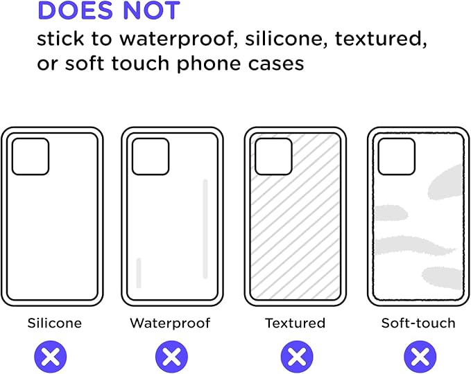 PopSockets Adhesive Phone Grip, Holder, Phone Stand, Black - Lace Noir