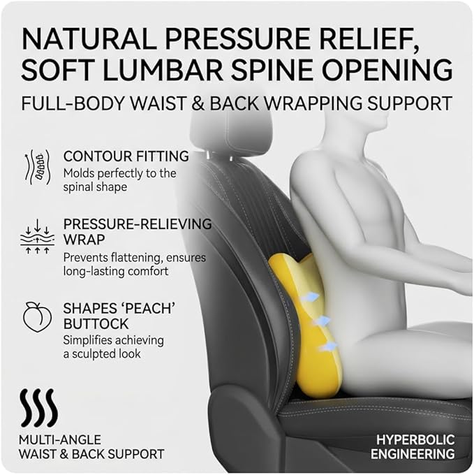 Car Headrest Pillow & Lumbar for Audi A5 Sportback Coupe 2010-2021, Car Seat Neck Pillow Back Support, Breathable All-Season Automotive Seat Cushions, 2PCS,B Gray