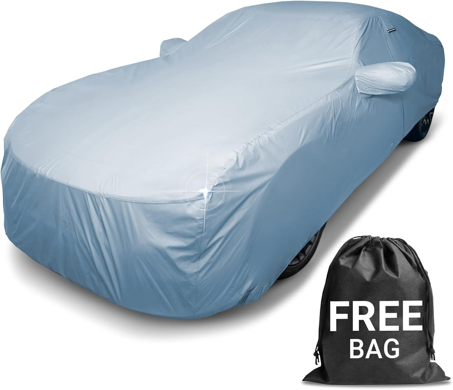 iCarCover Premium Car Cover for 1953-1956 Chevy 150, 210 2-Door, 4-Door Heavy Duty Waterproof All-Weather Automobiles Custom Fit Indoor Outdoor UV Snow Protection Covers with Straps and Bag