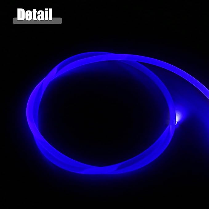 ACROPIX 1.5m 4.92ft 5mm 0.20" Transparent Universal PMMA Optic Fiber Side Glow Cable Fiber Optic Cable for Car - Pack of 1