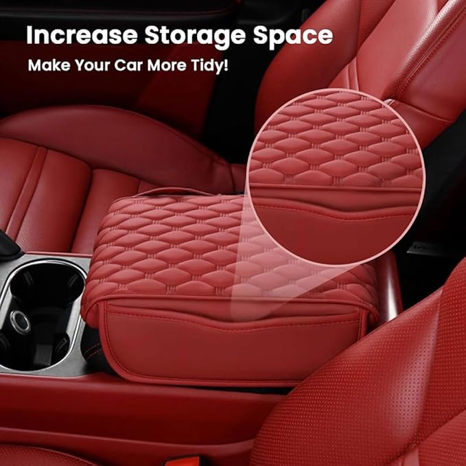 Car Center Console Cover for Acura RDX 2007-2019 2020 2021 2022 2023 2024 2025,Arm Rest Lid Cushion Protector Multifunctional Armrest Cushion Pad Interior Accessories,Beige