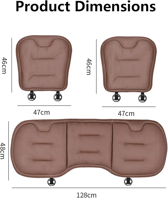 Car Seat Cushion for Porsche Macan 2015-2025-pr, Breathable Non-Slip Driver Seat Pad Ergonomic Memory Foam for Long Driving Car Office,A/2Pcs-White