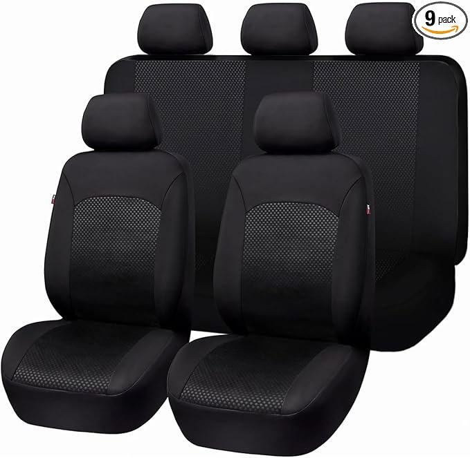 Flying Banner Car Seat Covers Front Seats Rear Bench Polyester car seat Protectors Easy installations Rear Bench Split Classic Man Lady Truck