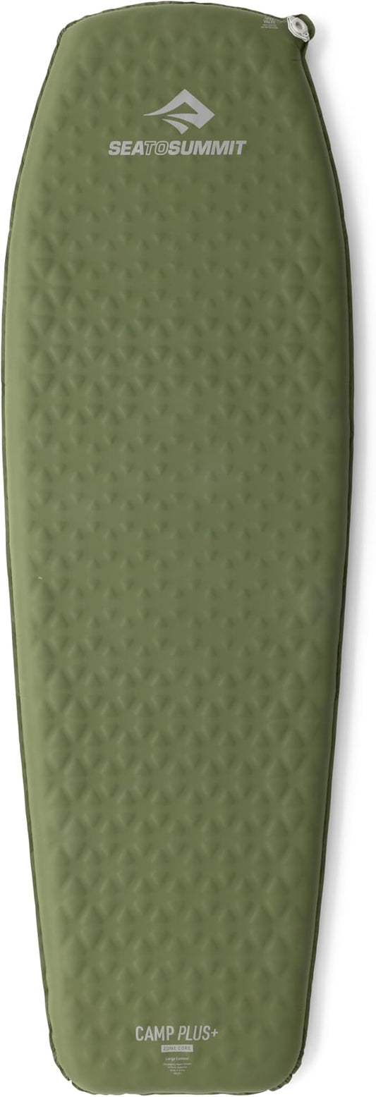 Sea to Summit Camp Plus Self-Inflating Foam Sleeping Mat for Camping - Tapered - Large (78 x 25.2 x 2.6 inches)