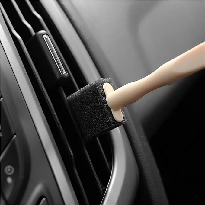 Cleaning Brush for car Interior Cleaning Car Air Conditioner Vent Cleaner Cleaning Brush Detailing Scrub Outlet Wash Duster Dust Removal Auto Interior Clean Tool(30pcs)