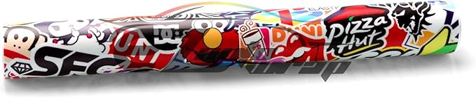 Free Tool Kit EZAUTOWRAP ES Bomber Hellaflush Anime Cartoon Car Vinyl Wrap Sticker Decal Air Release - 60"X108" (5FT X 9FT)