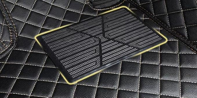 Custom Floor Mats for Cars fit 95% Sedan SUV Sports Car Full Coverage All Weather Men Women Pads Protection Non-Slip Leather Floor Liners (Black and Blue Stitching)