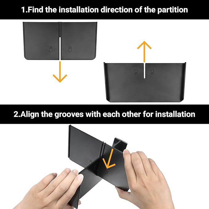 YOJOJOCO 4PCS Center Console Organizer Compatible with Honda 2023 2024 2025 2026 Pilot ＆ 2026 Passport Accessories Armrest Hidden Storage Box Secondary Compartment Organizer Insert Secondary Tray