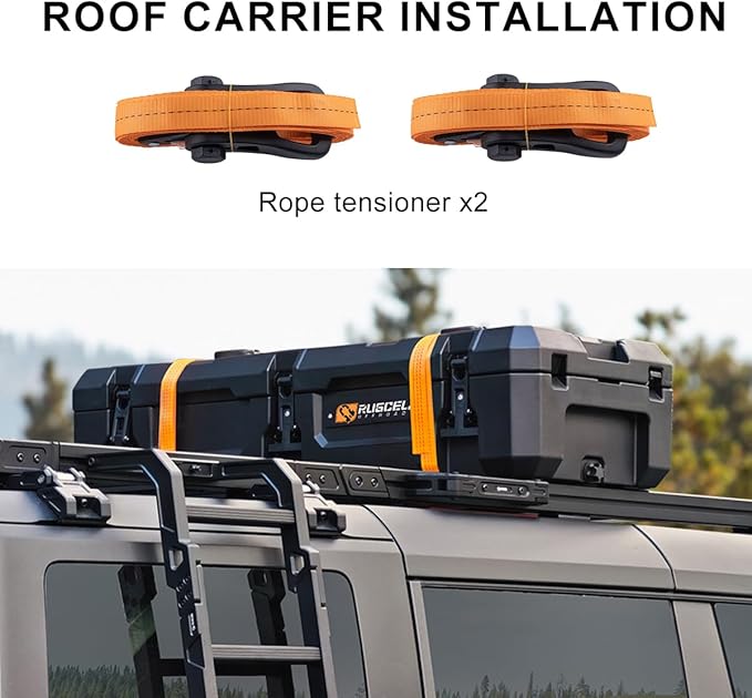 RUGCEL 126 Quart Waterproof Dry Storage Box - Heavy-Duty Overland & Off-Road Storage Case for Camping, Road Trips, Vehicle Trunk/Roof Rack (126QT CASE)
