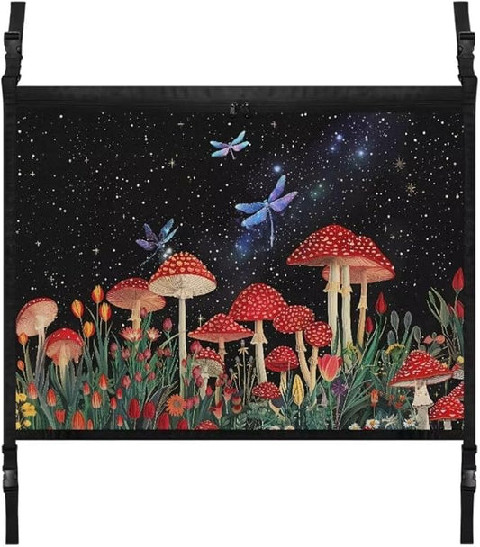 Dragonfly Mushroom Car Roof Storage Bag Multi-Purpose Seat Organizer All Car Storage Organizers One Size Inner Car Accessories