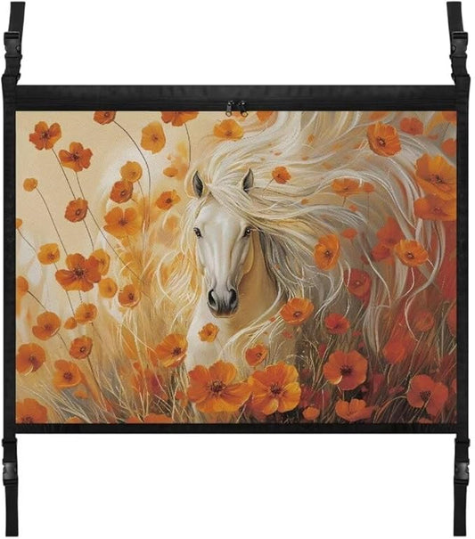 Horse Flower Car Roof Storage Bag Car Storage Bag Organizer Multi-Purpose Car Bag Storage Box Organizer Pouch Pocket Large Capacity Storage for Small Items