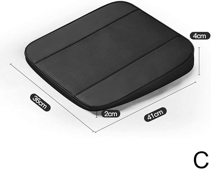 Memory Foam Car Seat Cushion for BMW X5 G05 2018-2023, Wedge Booster Lumbar Support Pad for Drivers Office with Non-Slip Base,Red-4cm