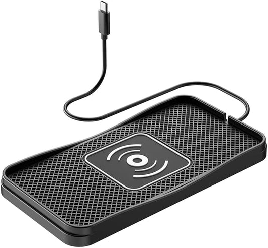 Wireless Car Charger Pad for Mercedes Benz GLB 180 180d 200 200d 220d 250, Type-C/USB 20W Car Wireless Charger Non-Slip Phone Charging Pad Car Accessories,A 30cm Cable Type-C Plug