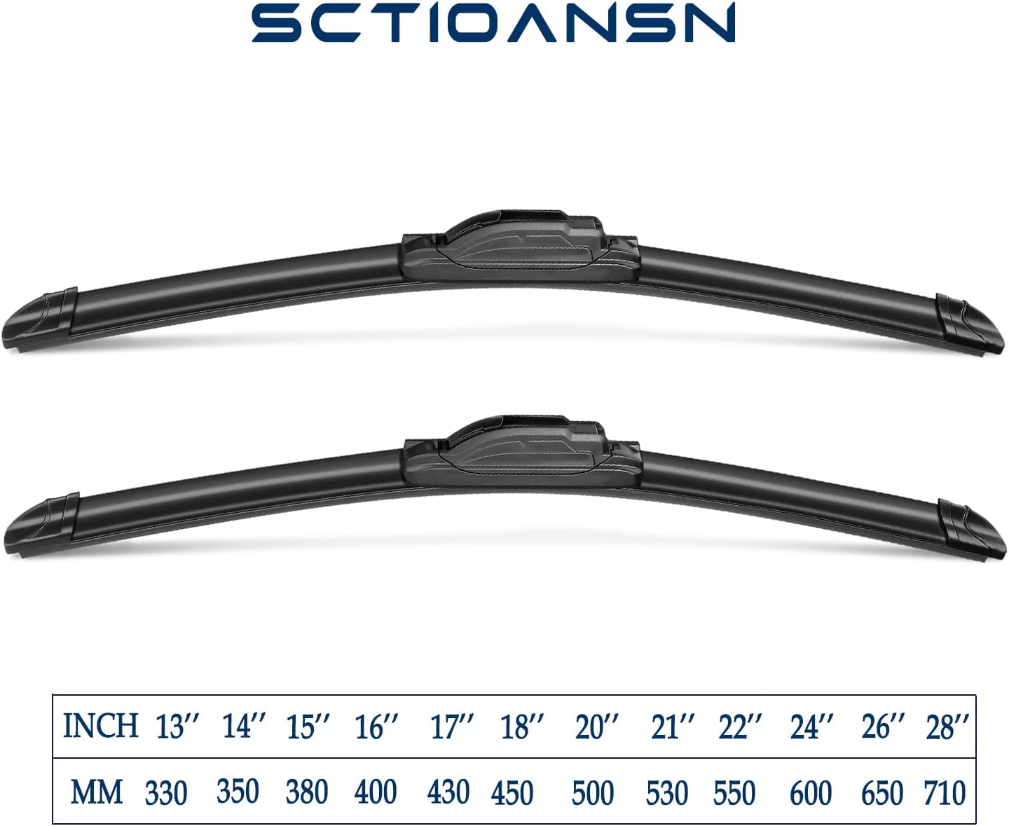Original Equipment Windshield Wiper Blades-26"/22"/14" (Pack of 3) J-Hook for Lexus RX330 2004-2006, RX350 2007-2009, RX400h 2006-2008