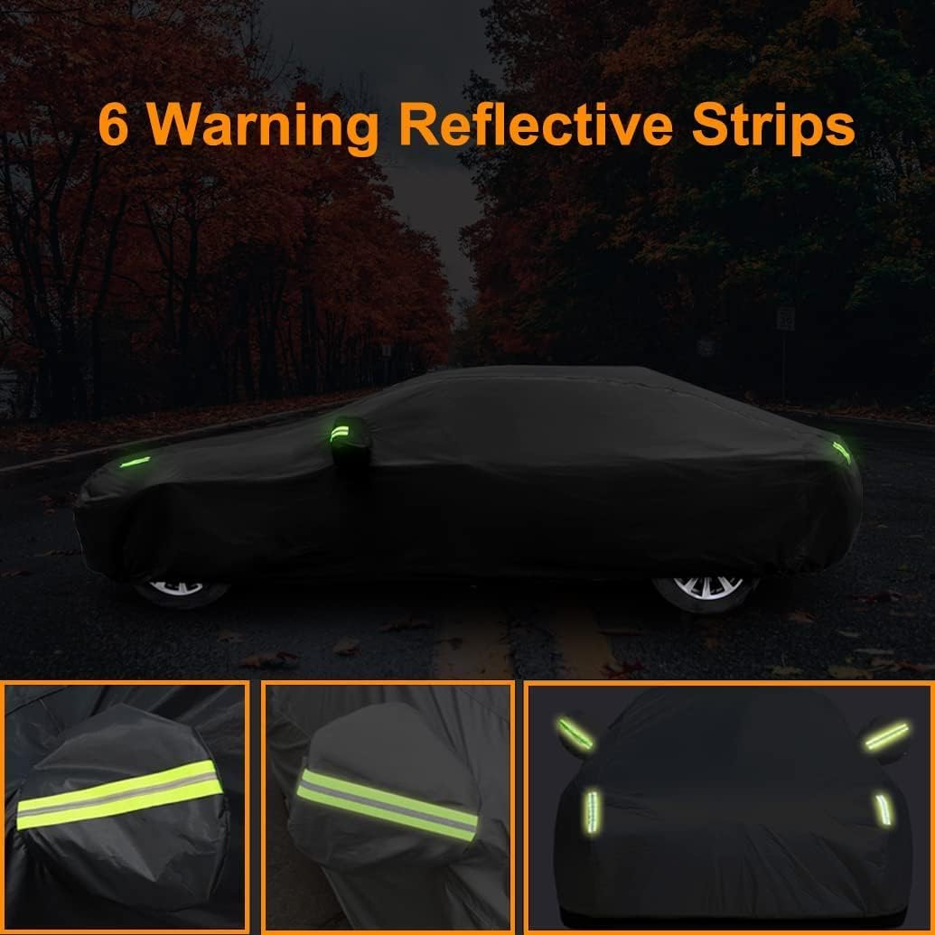 Heavy Duty Car Cover Compatible with Chevrolet Corvette C8 Stingray Z51 Z06 E-Ray 2026-2020, Waterproof All Weather Car Covers with Cotton Lining, Rain Sun Snow Dust UV Cover for Outdoor Indoor