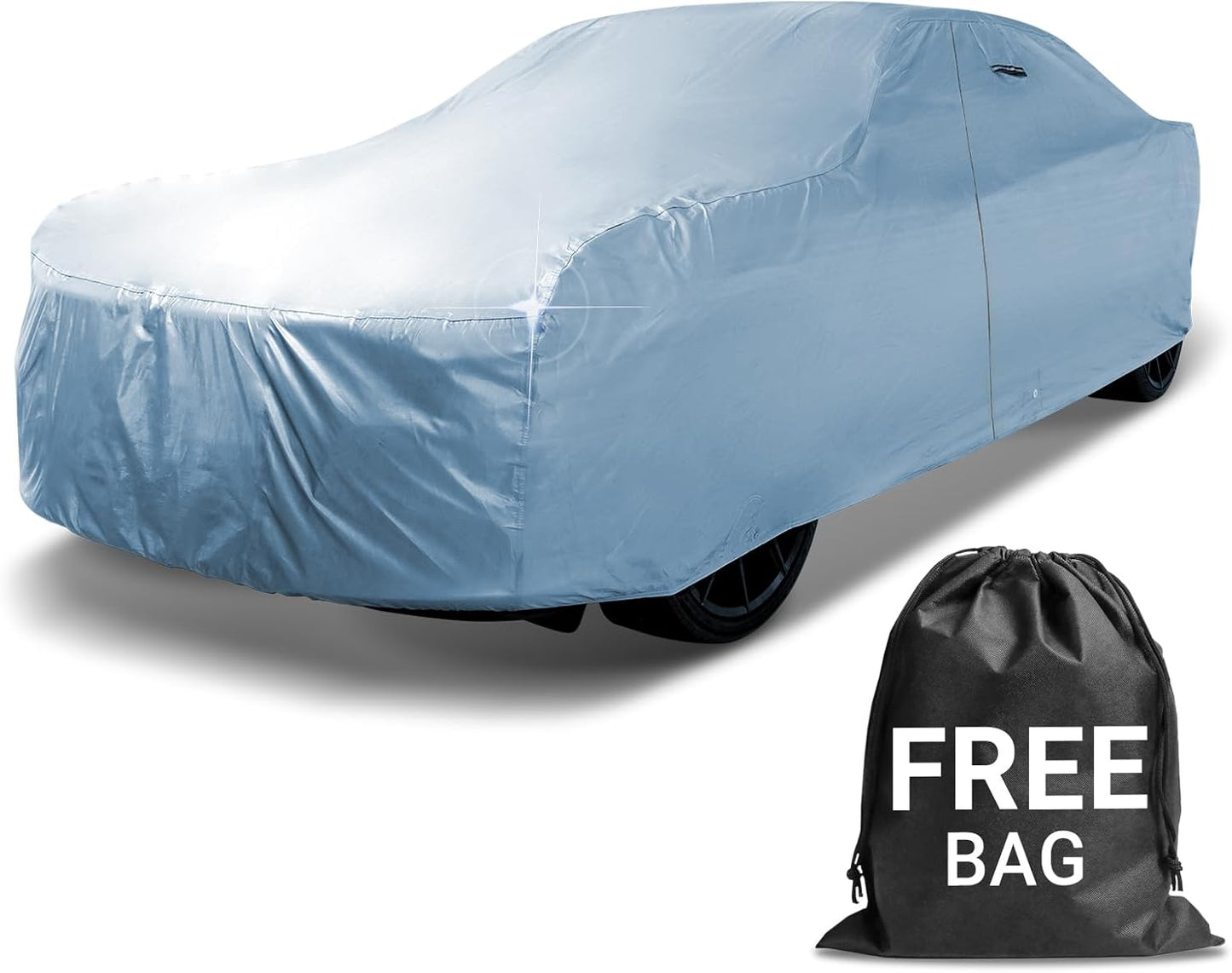 iCarCover Premium Car Cover for 1978-1980 Pontiac Grand Am Heavy Duty Waterproof All-Weather Automobiles Custom Fit Indoor Outdoor UV Snow Protection Covers with Straps and Bag
