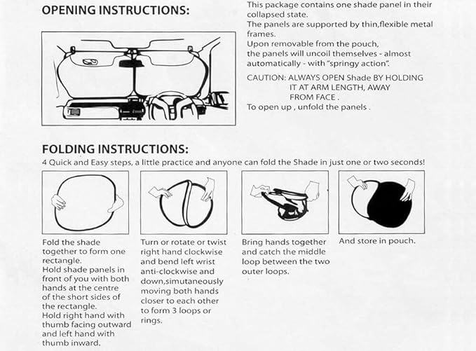 Car Windshield Sun Shade - Blocks UV Rays Sun Visor Protector, Sunshade to Keep Your Vehicle Cool and Damage Free, Easy to Use, Fits Windshields of Various Sizes (Standard 59 x 31 inches)