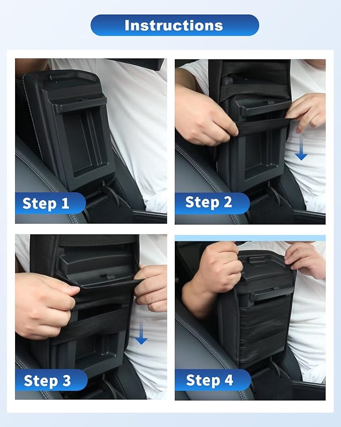 CDEFG for 2025 2026 Chevy Equinox Center Console Cover for Chevy Equinox 2025 2026 Accessories Armrest Cover 2025 Equinox Middle Console Pad Arm Rest Cushion