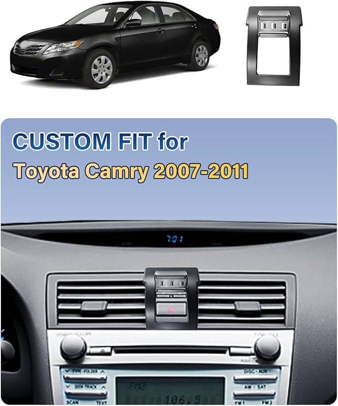 SKYLOTEC Car Phone Holder for Toyota Camry 2007 2008 2009 2010 2011 Accessories Automobile Cradles Magnetic Phone Mount Compatible with MagSafe, Strong Magnets Cell Phone Base (Magnetic)