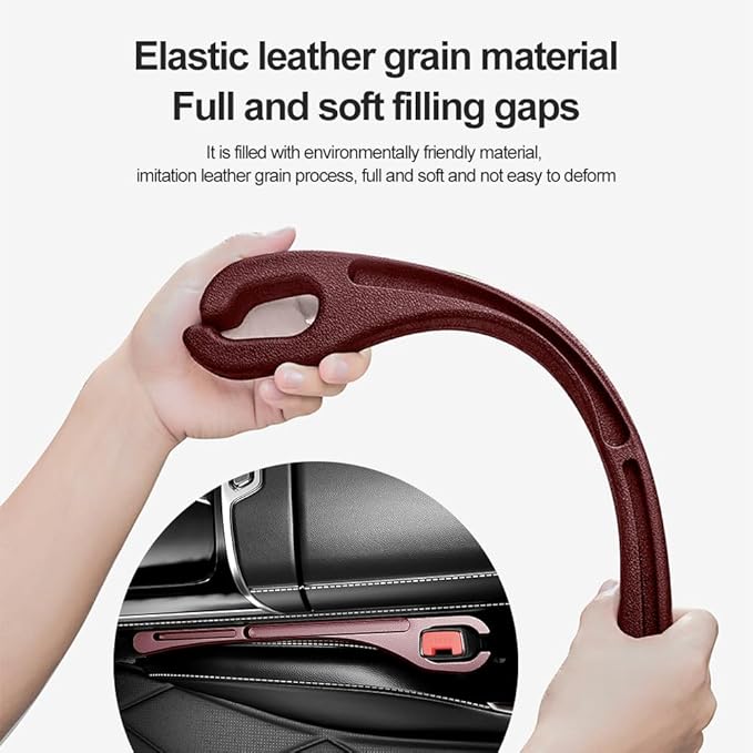 Stacool [2026 Upgrade] 2PCS Car Seat Gap Filler with Phone Holder,Multi-Function Car Side Seat Gap Filler for Prevent Items Falling,Universal Car Seat Organizer Car Accessories (Red)