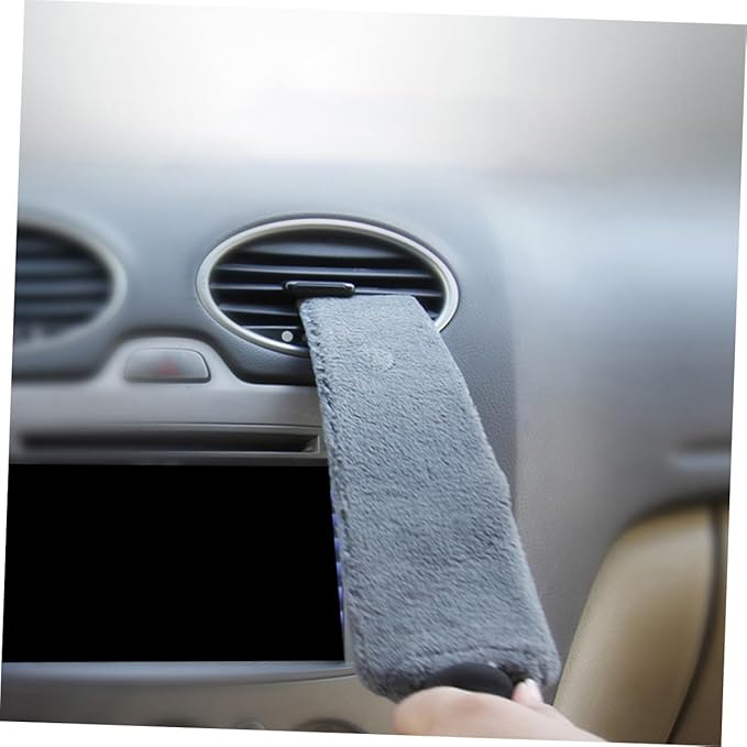 Zerodeko 2pcs Car Vent Cleaning Brush Air Conditioner Cleaner Car Outlet Brush for Detailing