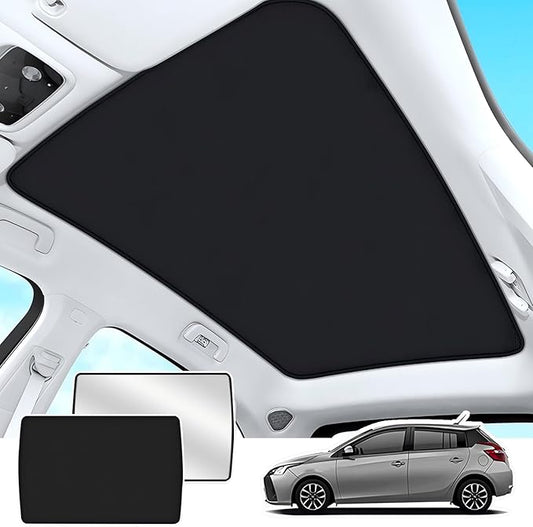 Glass Roof Sun Shade Compatible with Tiguan Accessories 2010-2017, Foldable One-Piece Sunshade Roof, Heat Insulation Sun UV Protection Car Sunroof Sunshade