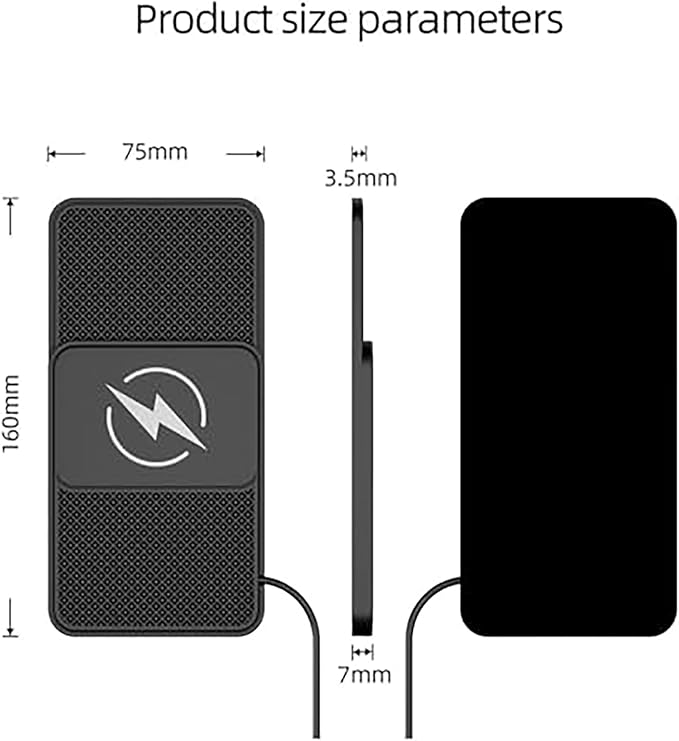 Wireless Car Charger Pad for Benz C 219 2004–2010,20W Fast Wireless Phone Charger Cell Phone Cordless Charging mat,Non-Slip Phone Charging,30cm Cable Type-C