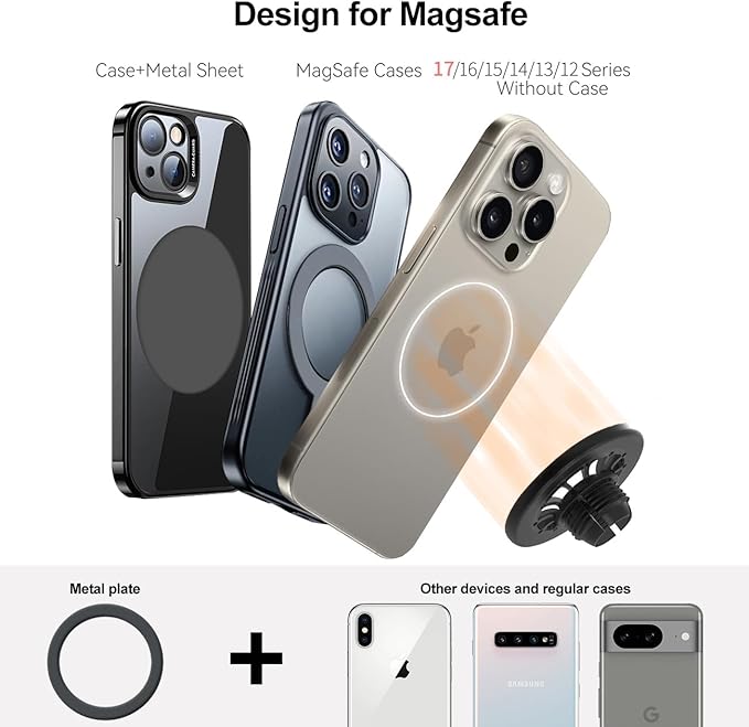 for MagSafe Dodge Ram Phone Mount, Exclusive Fit for Dodge Ram 1500 2500 3500 2013-2018, for iPhone 17/16/15/14/13/12/Mini Series, Air Vent Accessories