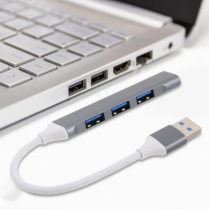 COHEALI USB Hub Multiport Expander for Laptop and PC Small USB Desk Hub with Packaging Box Compatible for Keyboard and Travel Use