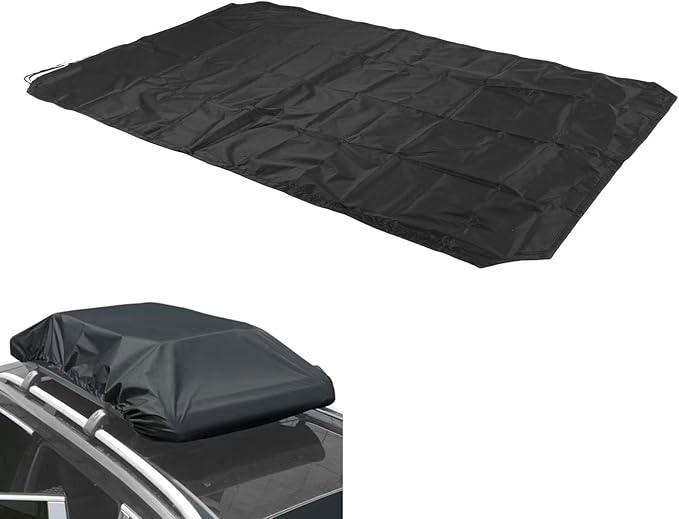 210D Oxford Cloth Water Proof Box Lid Cover,Tent Trailer Cover Travel Trailer Roof Cover car Roof Top Tent Trailer Cover for SUV Rooftop Travel Luggage Rack (270 * 145cm)