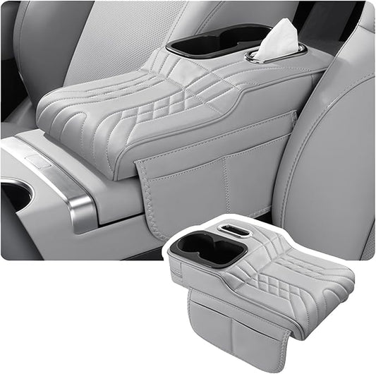 Car Armrest Cover for Tesla Model X 2015–2020 2021 2022 2023 2024 2025 2026, Center Console Cover Mat Armrest Seat Box Cover Cushion Console Pad Interior Accessories,C