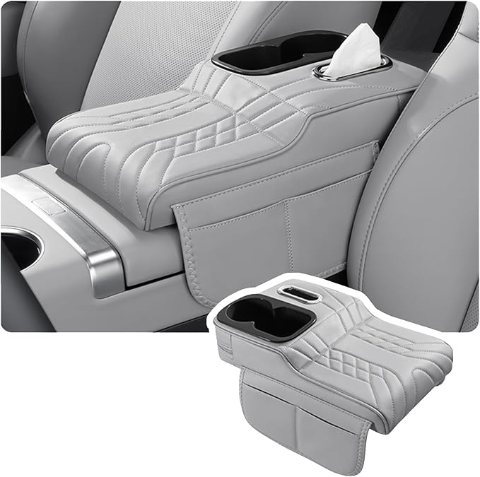 Car Armrest Cover for BMW M440i 2020 2021 2022 2023 2024 2025 2026, Center Console Cover Mat Armrest Seat Box Cover Cushion Console Pad Interior Accessories,D