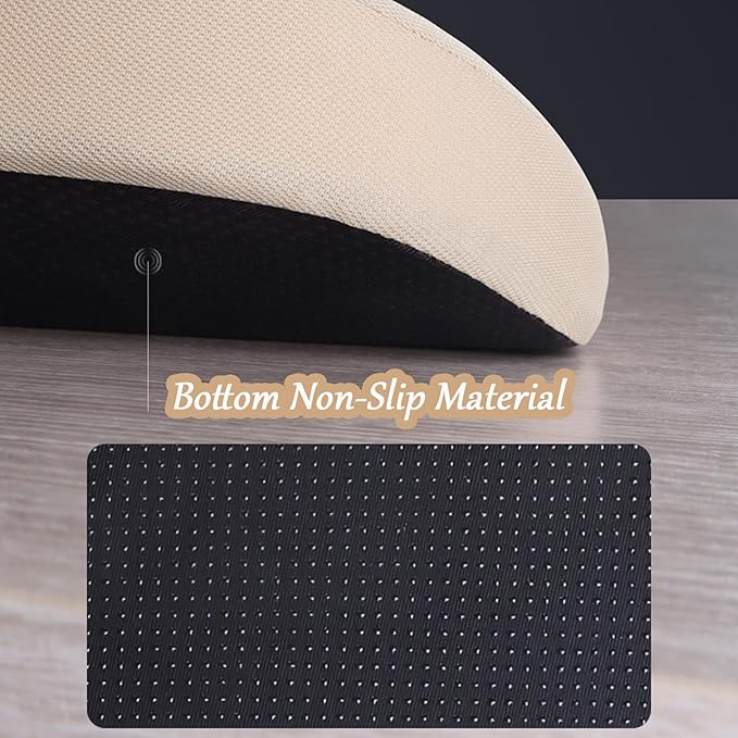2 in 1 Wedge Car Cushions for Driving - Adult Booster Seat for Car to Raise Height - 3.5 Inches Memory Foam Driver Seat Cushion Lumbar Support for Car Truck Seat,Brown