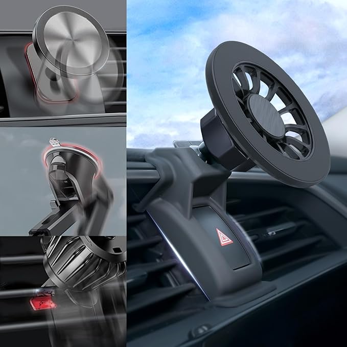 for MagSafe RAV4 Phone Mount, Exclusive Fit for 2013-2018 Toyota RAV4, Fit for MagSafe iPhone 17/16/15/14/13/12/Mini Series, Super-Strong Magnet for Toyota RAV4 Accessories