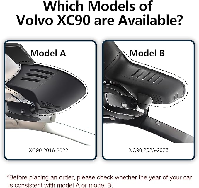 Mangoal 4K Dash Cam Custom for Volvo XC90 2016 2017 2018 2019 2020 2021 2022 (Model A),T5 T6 T8,Integrated OEM Look, UHD 2160P Video, WiFi & App,Loop Recording,Easy to Install, 64GB Card