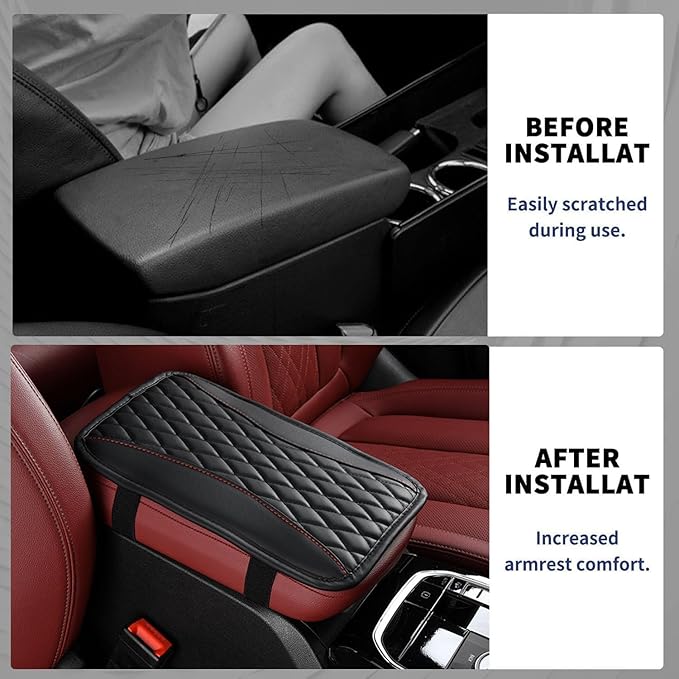Auto Center Console Pad for Chevrole-t Volt(2011-2014) Accessories Car Armrest Cushion Protects Your armrest and Feels Comfortable on Your Elbows and arms