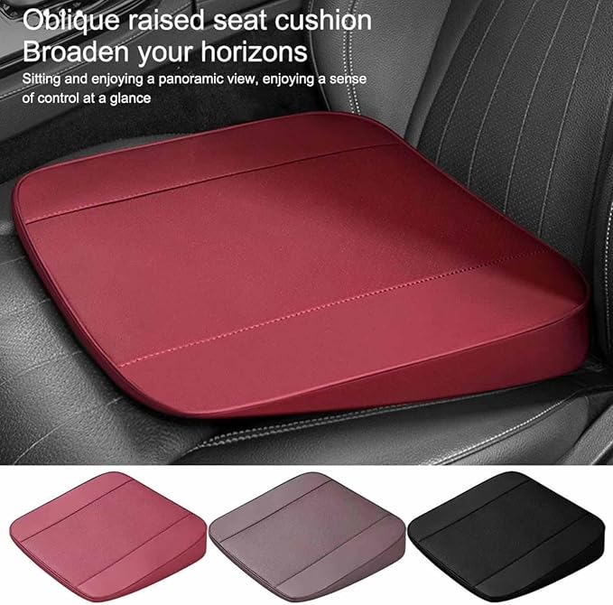 Car Seat Cushion for Ford F150(7seats) 2017-2023, Nonslip Driving Comfort and Breathable Lumbar Support Pad Sciatica and Back Pain Relief,Black-8 cm