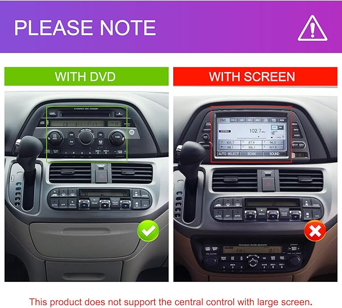 4Core 2G+64G Android Car Radio for Honda Odyssey 2005-2010, Rimoody Car Stereo Wireless Carplay Android auto 10.1 Inch Touch Screen GPS WiFi EQ Mirror Link Bluetooth FM Backup Camera