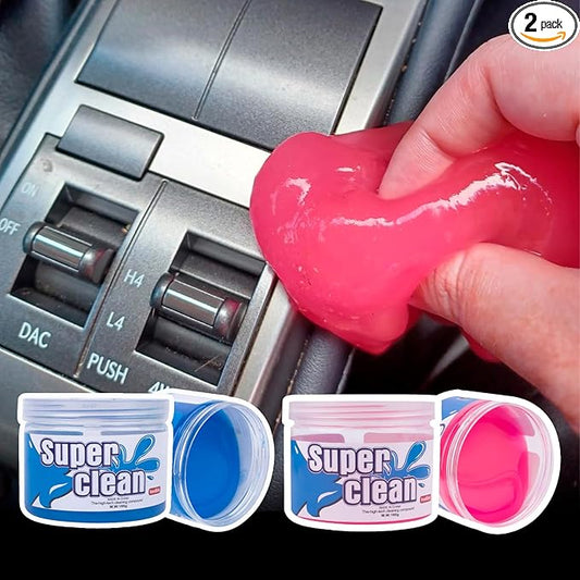 x xotic tech 2Pack Cleaning Gel for Car Putty Detailing Car Interior Slime Cleaning Mud Auto Detailing Tools Kits Keyboard Cleaner Valentines Day Gifts for Men Women Pink Blue (320g/11.2oz)