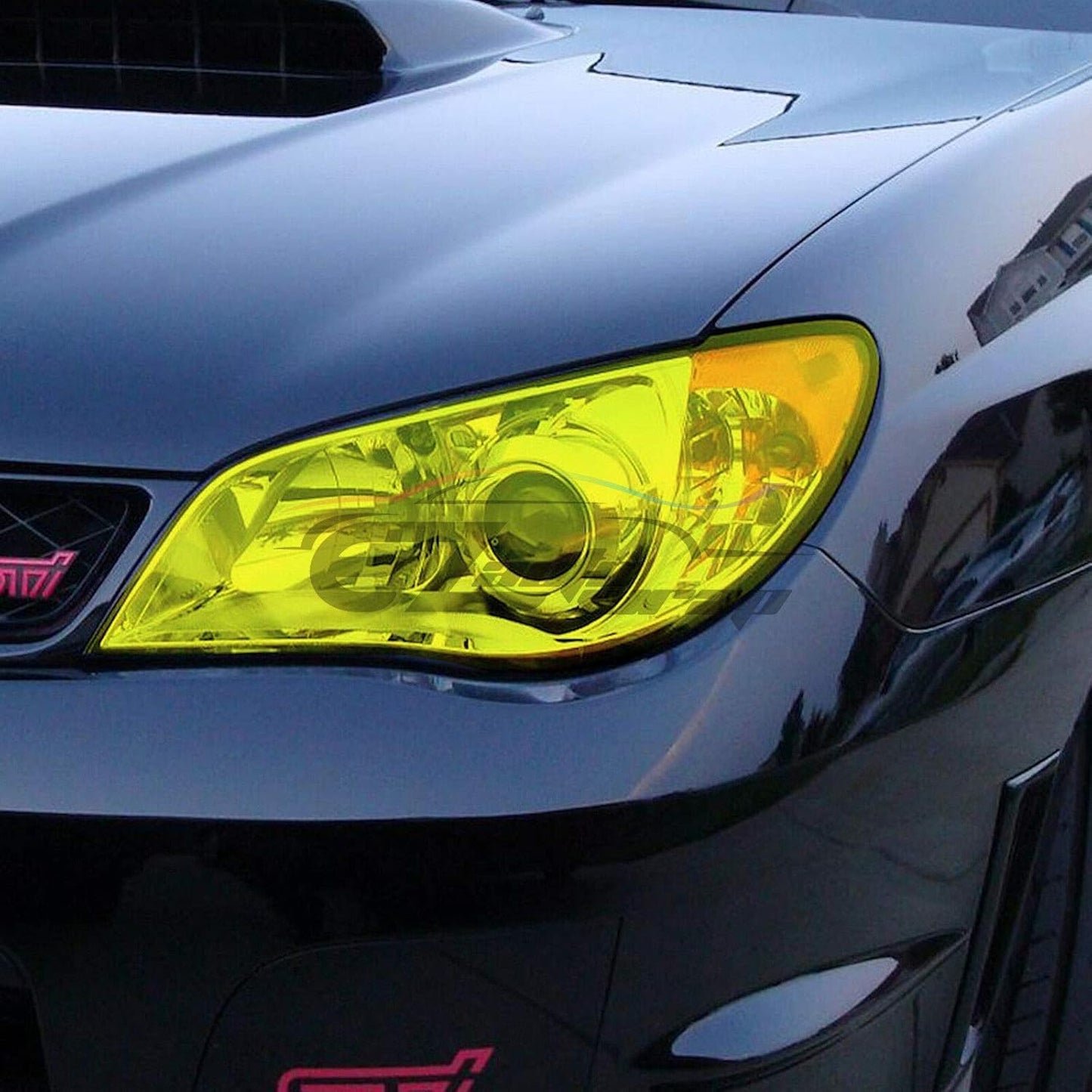 EZAUTO WRAP Free Tool Kit 12"x24" (1FT x 2FT) Glossy Light Black Smoke Headlight Taillight Fog Light Side Marker Vinyl Tint Film Self Adhesive