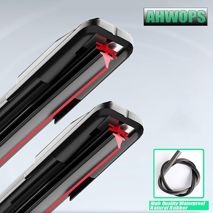 OEM All Season Wiper Blades for 2002-2012 Jeep Liberty,2000-2006 Toyota Tundra Wiper Blades, Genuine Replacement (19 inch + 19 inch) For My Car