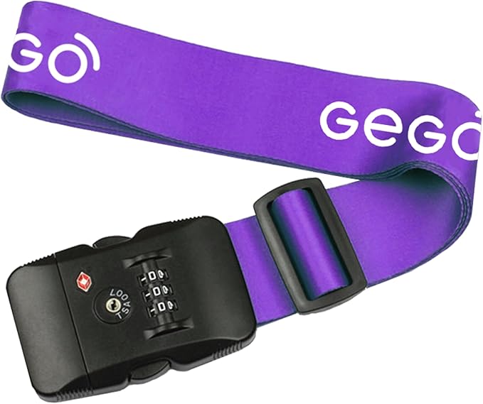 GEGO Premium Travel Kit, Sleep Mask 3D Contoured Eye with Soft Memory Foam, Luggage Tag Waterproof Resistant and Strap with Lock for Luggage TSA Approved (Sleep Mask Black/Luggage Tag Black)