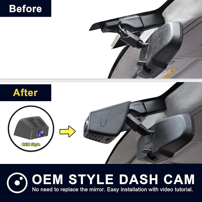 Mangoal 4K Dash Cam Custom fit for Subaru Crosstrek 2018 2019 2020 2021 2022 2023 (Model A),Base Limited Premium Sport etc, Integrated OEM Look, UHD 2160P Video, App & WiFi, 64GB Card